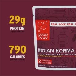 Indian Vegetable Korma - 2 Servings -Outdoor Camping Shop 5 GTG Korma Double 1006 CalsProtein S22 rsz 13762.1654190454