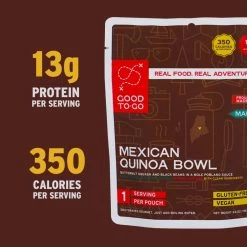 Mexican Quinoa Bowl - 1 Serving -Outdoor Camping Shop 5 GTG MexiBowl Single 1058 CalsProtein S22 rsz 72105.1654189958