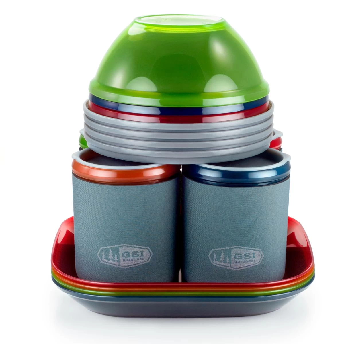 GSI Outdoors Infinity 4 Person Deluxe Tableset - Multi 4 GSI Outdoors Infinity 4 Person Deluxe Tableset - Multi - Image 2