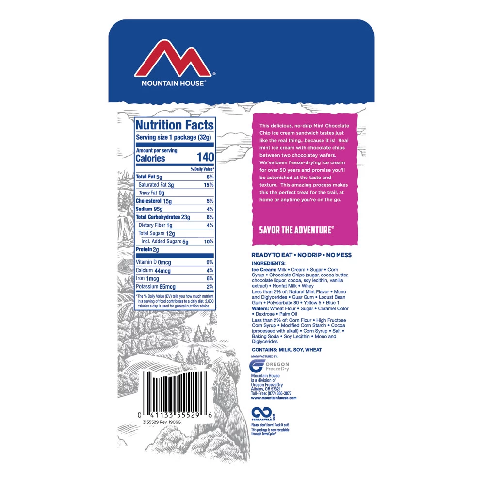 Mint Chocolate Chip Ice Cream Sandwich 4 Mint Chocolate Chip Ice Cream Sandwich - Image 2