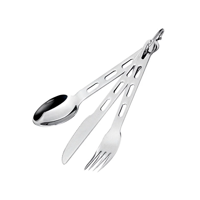 GSI Outdoors Stainless 3 Pc. Ring Cutlery Set 3 GSI Outdoors Stainless 3 Pc. Ring Cutlery Set