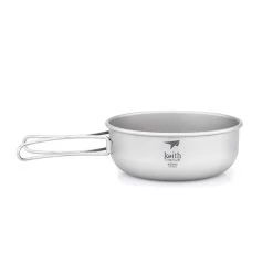 Titanium Bowl With Folding Handle