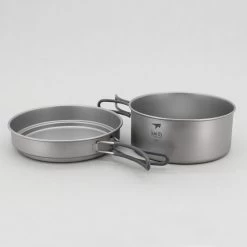 2-Piece Titanium Pot And Pan Cook Set -Outdoor Camping Shop ti6017 1 1 26272.1653507572