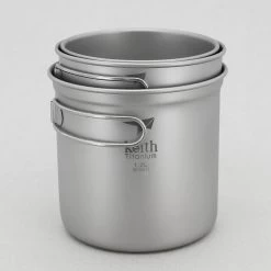 3-Piece Titanium Pot And Bowl Set -Outdoor Camping Shop ti6052 2 08537.1626822160