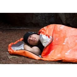 Adventure Medical Kits SOL Escape Bivvy -Outdoor Camping Shop 0140 1228 sol escape bivvy man inside top half unzipped with hood drawn1 rsz 06769.1626821909