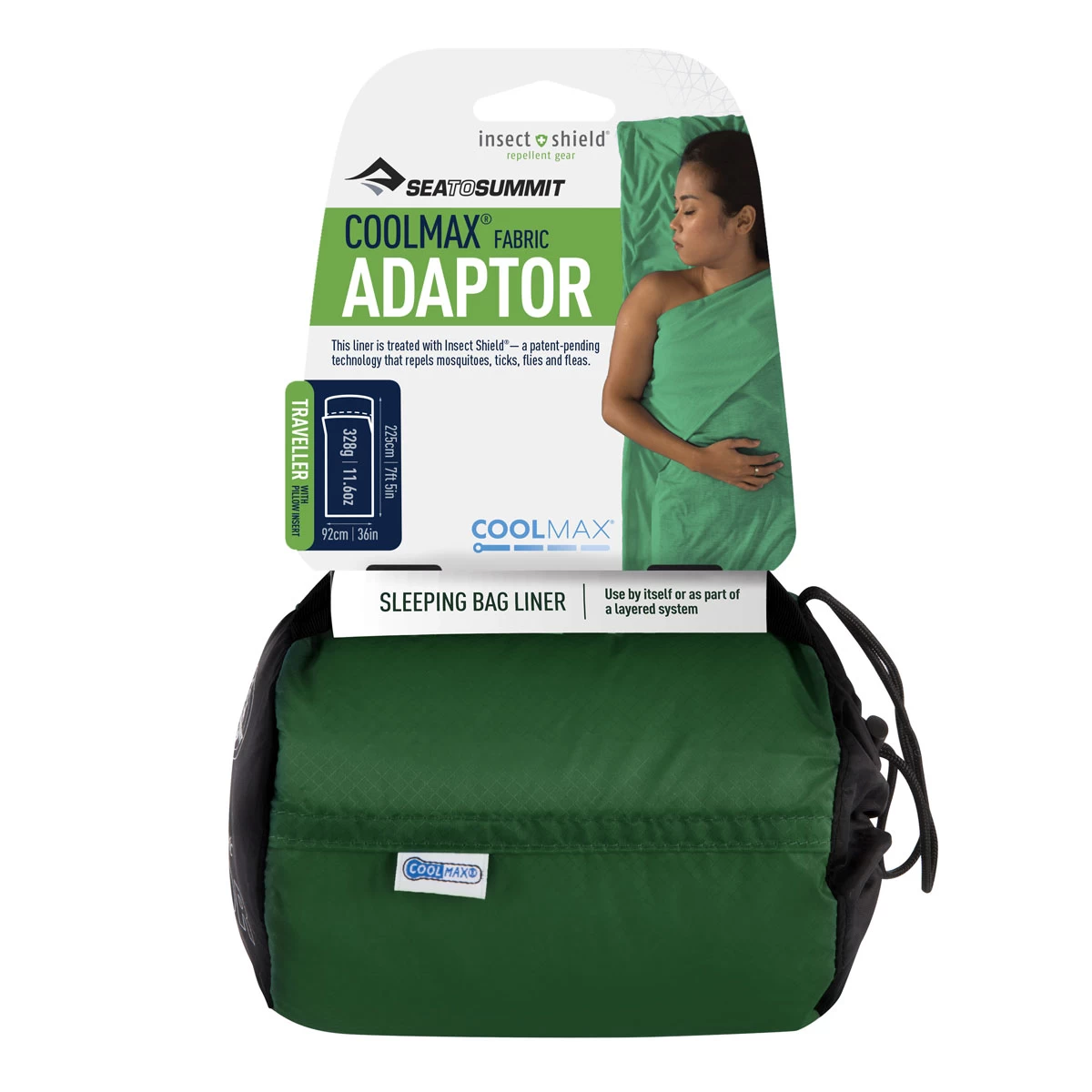 Sea To Summit Adaptor CoolMax Traveller Liner With Insect Shield 4 Sea To Summit Adaptor CoolMax Traveller Liner With Insect Shield - Image 2