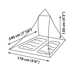 Sea To Summit Pyramid Mosquito Net Shelter -Outdoor Camping Shop 147 pyramiddouble drawing 18986.1626821791