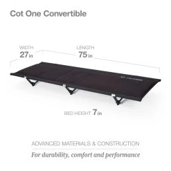 Helinox Cot One Convertible Insulated -Outdoor Camping Shop 191030amzcotoneinsulated black3dimsimperial 1586388817133 rsz 10573.1672865194