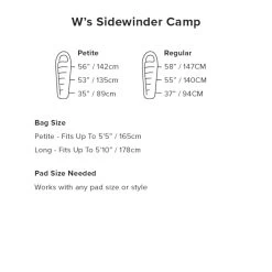 Big Agnes Sidewinder Camp 35 - Women's -Outdoor Camping Shop 2021 sizing wssidewindercamp rsz 68980.1626823722