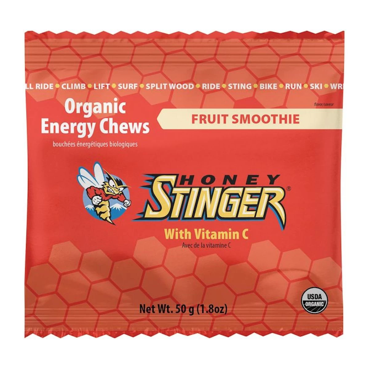 Honey Stinger Organic Energy Chews - Fruit Smoothie (Fall 2022) 3 Honey Stinger Organic Energy Chews - Fruit Smoothie (Fall 2022)