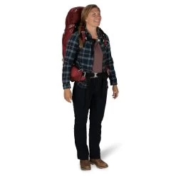 Osprey Aura AG 65 - Women's -Outdoor Camping Shop AuraAG 65L S22 OnBody1 BerrySorbetRed rsz 52642.1652392975