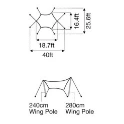 Snow Peak Amenity Tarp Hexa L Set 9 Snow Peak Amenity Tarp Hexa L Set -Outdoor Camping Shop amenity tarp hexa set large tp 851sr dimensions 01 rsz 68482.1675883091